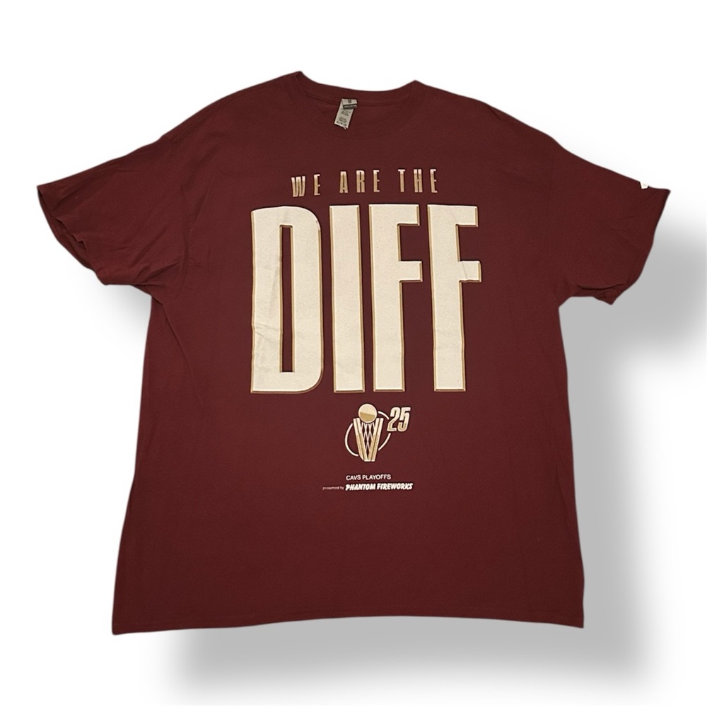 Cleveland Cavaliers Playoffs We Are The Diff Red Gold Shirt Size XL